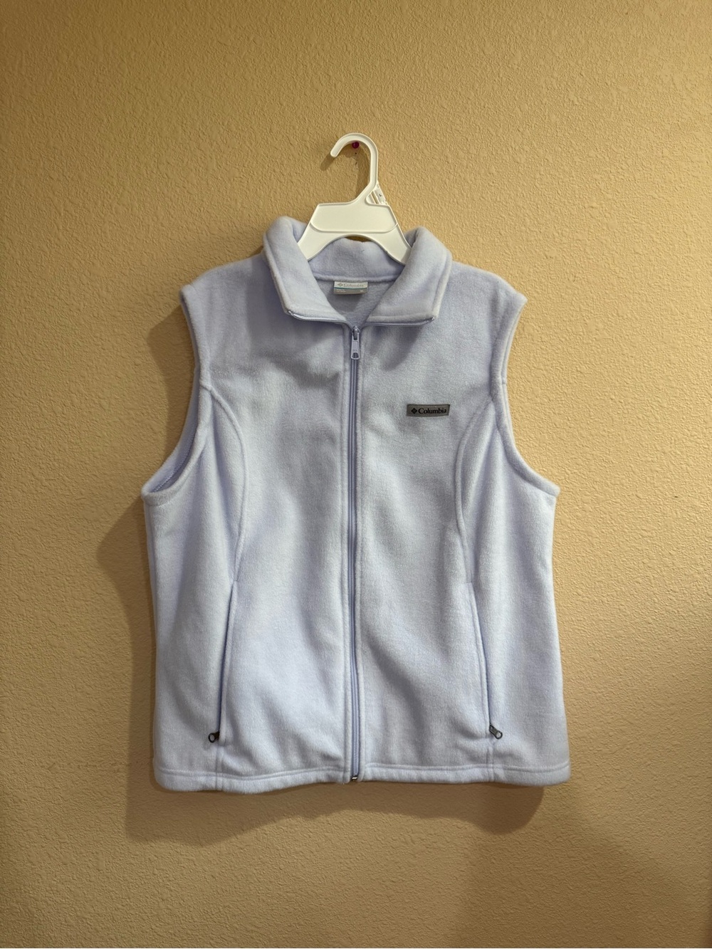 Columbia Pale Blue Fleece Zip Vest